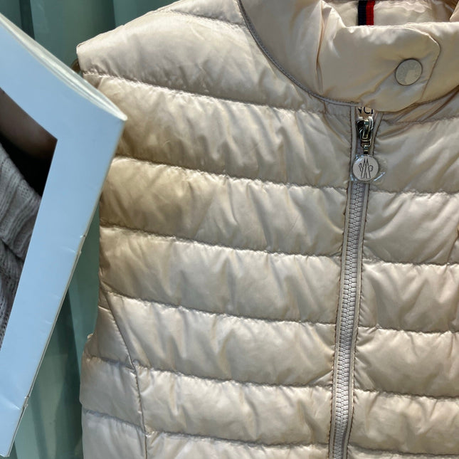 MONCLER 25S DOWN VEST IN BEIGE 009