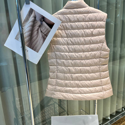MONCLER 25S DOWN VEST IN BEIGE 009