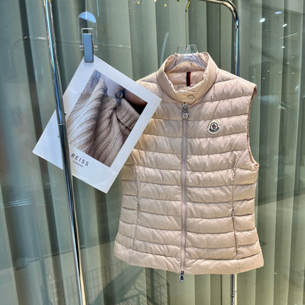 MONCLER 25S DOWN VEST IN BEIGE 009