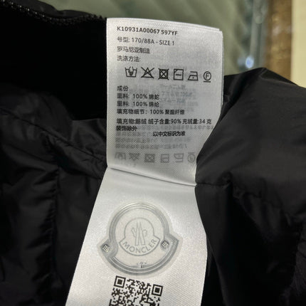 MONCLER 25S DOWN VEST IN BLACK 008