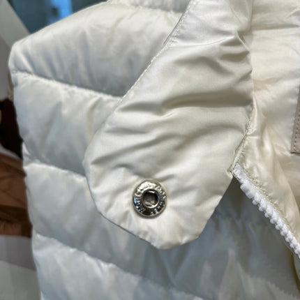 MONCLER 25S DOWN VEST IN WHITE 007