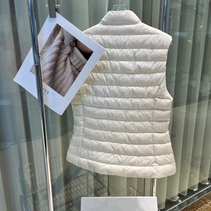 MONCLER 25S DOWN VEST IN WHITE 007
