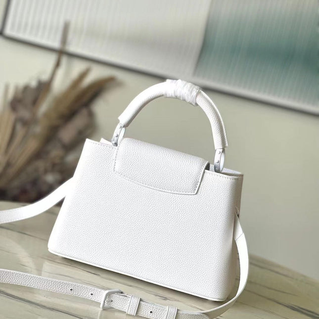 CAPUCINES EAST-WEST BB 27 IN WHITE TAURILLON