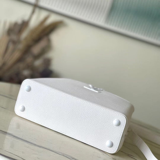 CAPUCINES EAST-WEST BB 27 IN WHITE TAURILLON