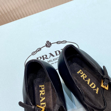 PRA NAPPA MARY JANE PUMPS BLACK LAMBSKIN
