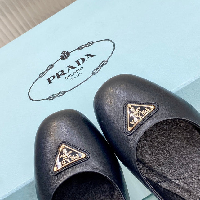 PRA NAPPA MARY JANE PUMPS BLACK LAMBSKIN