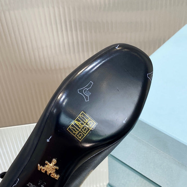 PRA NAPPA MARY JANE PUMPS BLACK LAMBSKIN