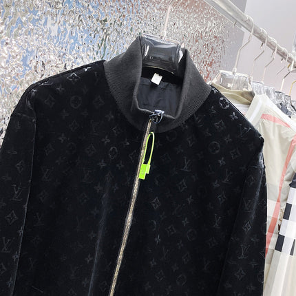 LV JACKET IN BLACK MONOGRAM VELVET 239034