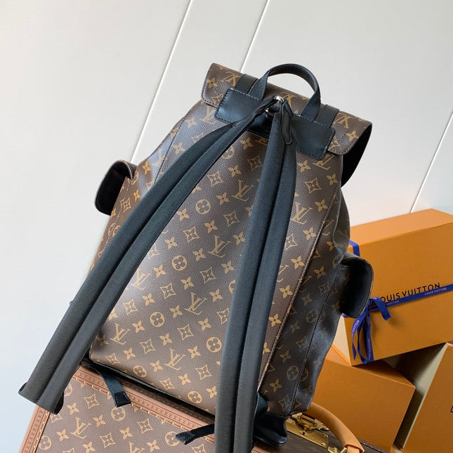 CHRISTOPHER MM BACKPACK 47 IN BROWN MONOGRAM CANVAS