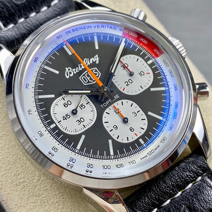 TOP TIME B01 DEUS STEEL CASE BLACK MIX WHITE DIAL