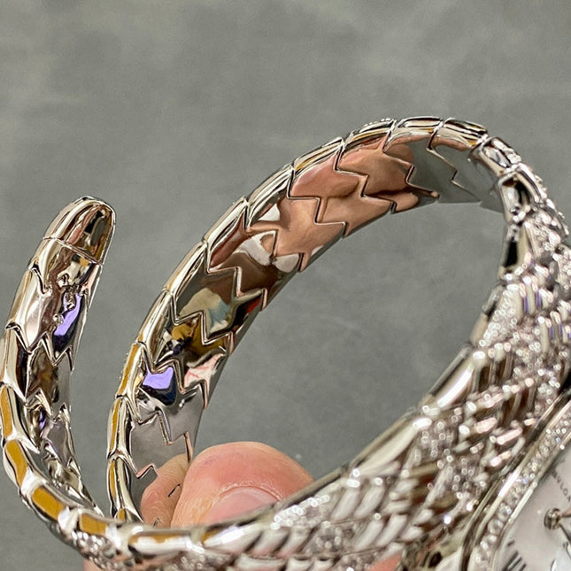 SERPENTI TUBOGAS QUARTZ WHITE GOLD WHITE DIAL