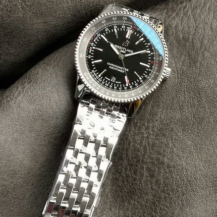 NAVITIMER AUTOMATIC 41 STEEL BEZEL BLACK AND GRAY DIAL