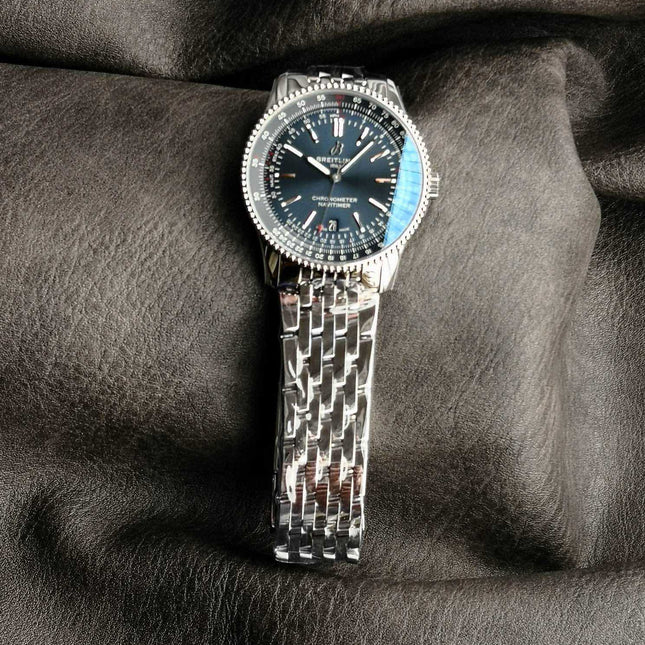 NAVITIMER AUTOMATIC 41 STEEL BEZEL MIDNIGHT BLUE DIAL