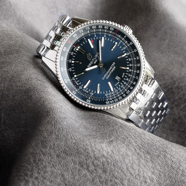 NAVITIMER AUTOMATIC 41 STEEL BEZEL MIDNIGHT BLUE DIAL