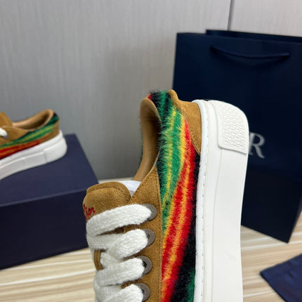 CD B33 SNEAKER BRONZE SUEDE AND FABRIC