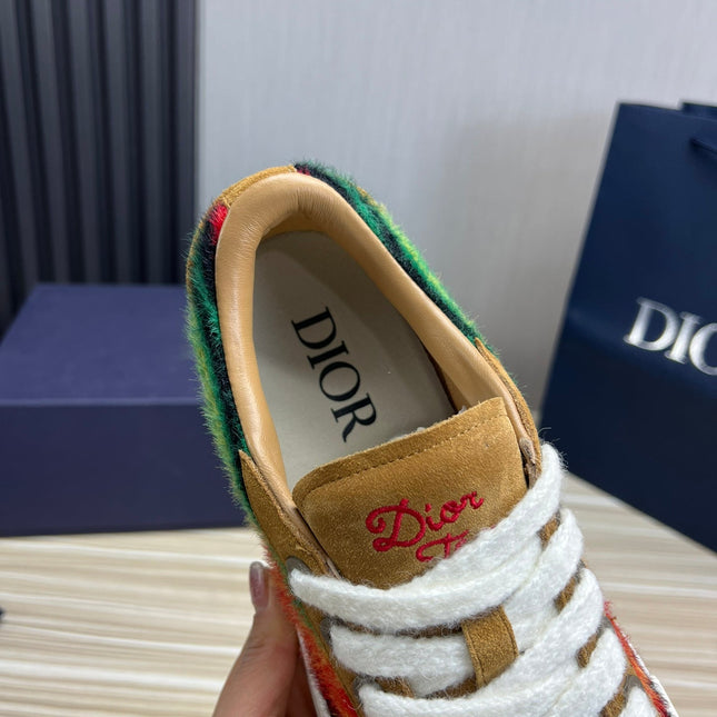 CD B33 SNEAKER BRONZE SUEDE AND FABRIC