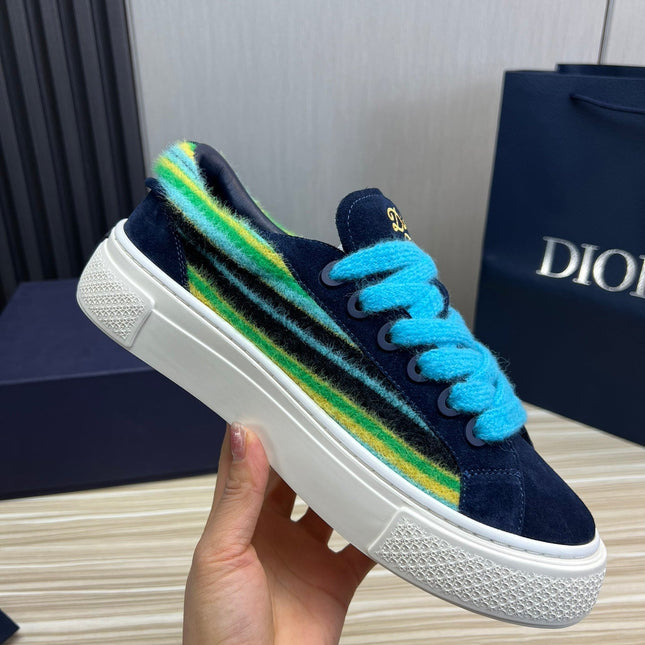 CD B33 SNEAKER NAVY SUEDE AND FABRIC