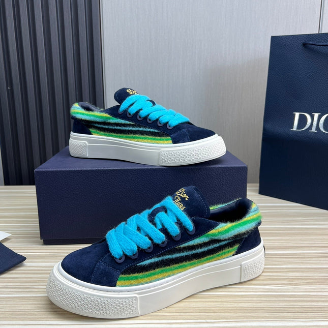 CD B33 SNEAKER NAVY SUEDE AND FABRIC