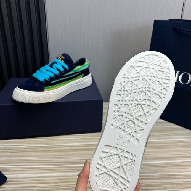 CD B33 SNEAKER NAVY SUEDE AND FABRIC