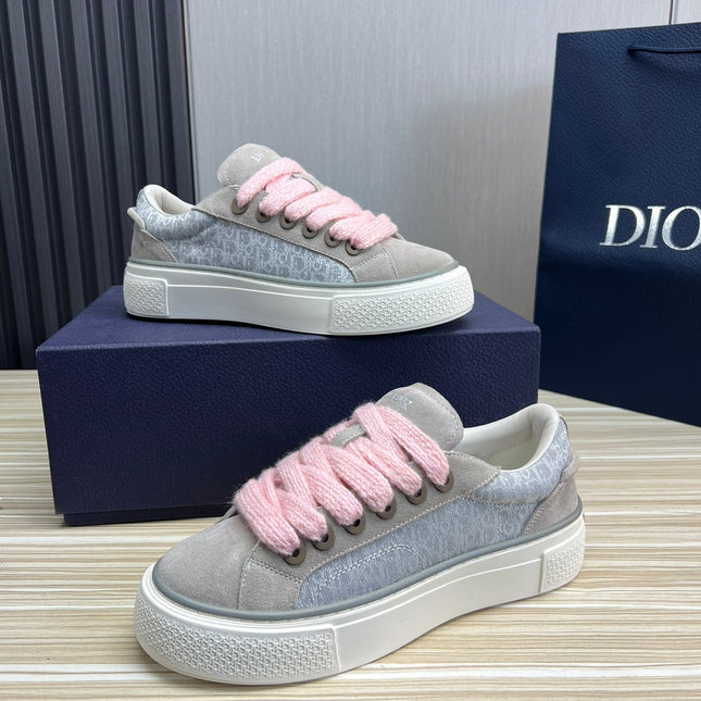 CD B33 SNEAKER GRAY SUEDE AND FABRIC