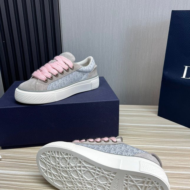CD B33 SNEAKER GRAY SUEDE AND FABRIC