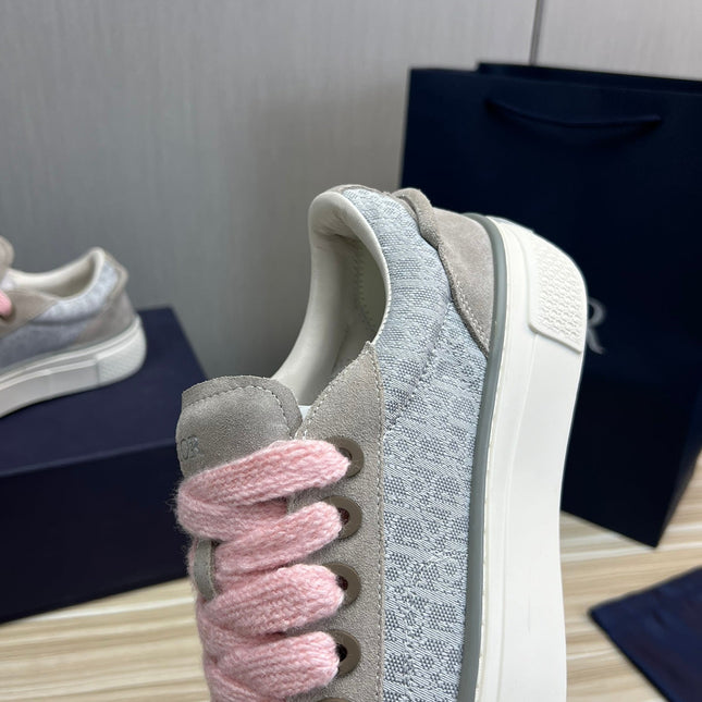 CD B33 SNEAKER GRAY SUEDE AND FABRIC