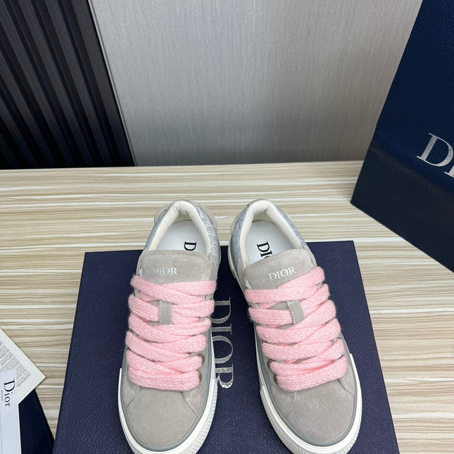 CD B33 SNEAKER GRAY SUEDE AND FABRIC