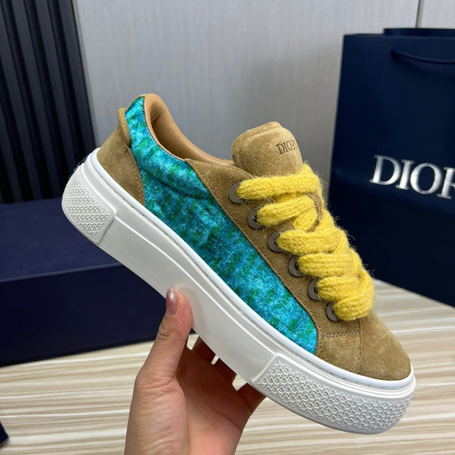 CD B33 SNEAKER FLAX SUEDE AND FABRIC