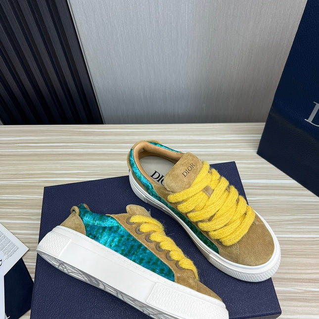 CD B33 SNEAKER FLAX SUEDE AND FABRIC