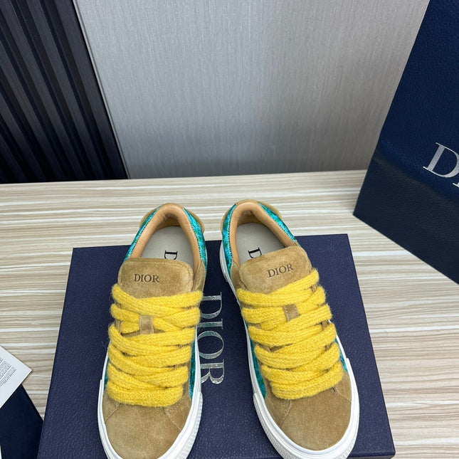CD B33 SNEAKER FLAX SUEDE AND FABRIC