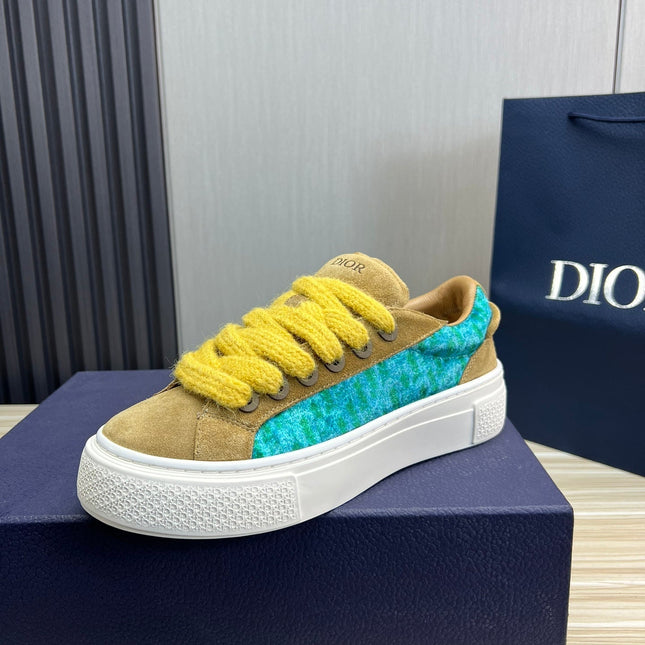 CD B33 SNEAKER FLAX SUEDE AND FABRIC