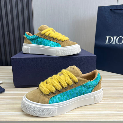 CD B33 SNEAKER FLAX SUEDE AND FABRIC