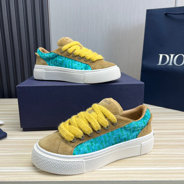 CD B33 SNEAKER FLAX SUEDE AND FABRIC