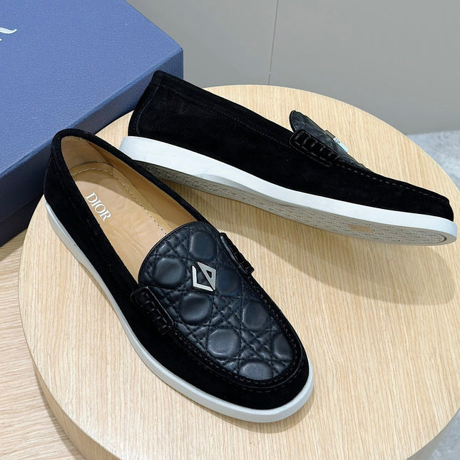CD GRANVILLE BASIC LOAFER BLACK EMBOSSED CALFSKIN