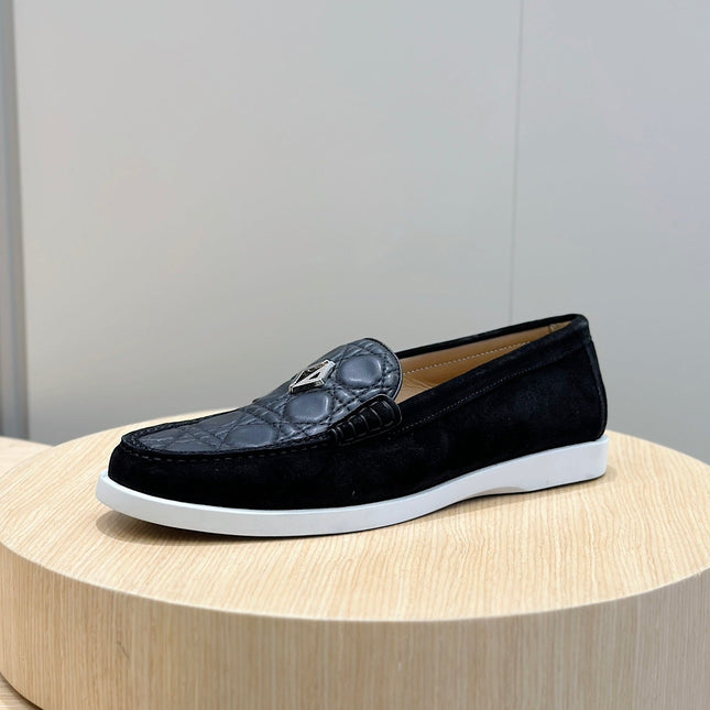 CD GRANVILLE BASIC LOAFER BLACK EMBOSSED CALFSKIN