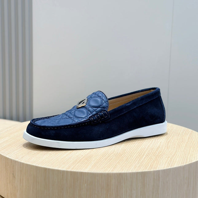 CD GRANVILLE BASIC LOAFER COBALT EMBOSSED CALFSKIN