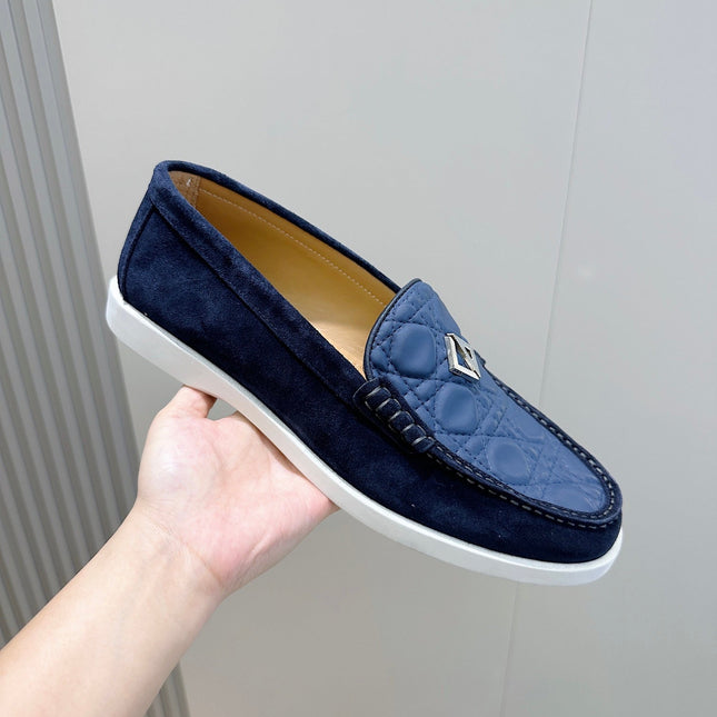 CD GRANVILLE BASIC LOAFER COBALT EMBOSSED CALFSKIN