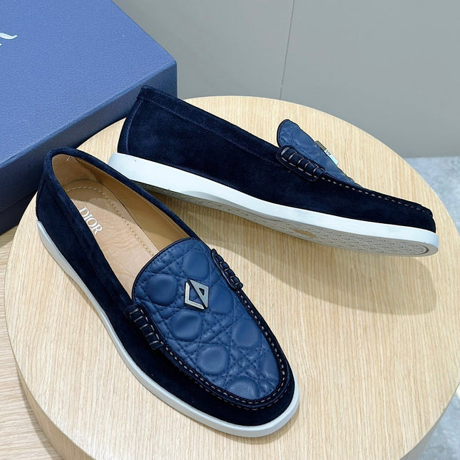 CD GRANVILLE BASIC LOAFER COBALT EMBOSSED CALFSKIN