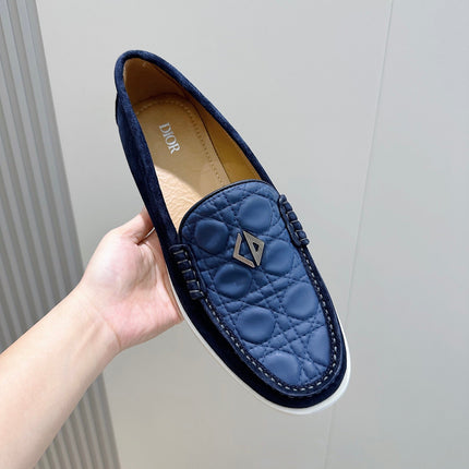 CD GRANVILLE BASIC LOAFER COBALT EMBOSSED CALFSKIN