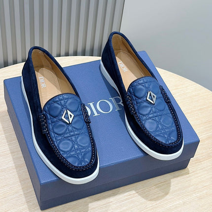 CD GRANVILLE BASIC LOAFER COBALT EMBOSSED CALFSKIN