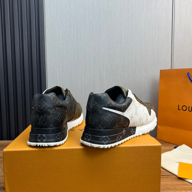 LV SNEAKER BROWN MIX WHITE AND GREY MONOGRAM CALFSKIN