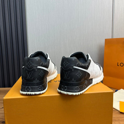 LV SNEAKER BLACK MIX WHITE AND GREY MONOGRAM CALFSKIN