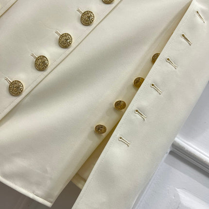 LV 25S ROUND NECK DRESS WITH METAL BUTTONS 262924