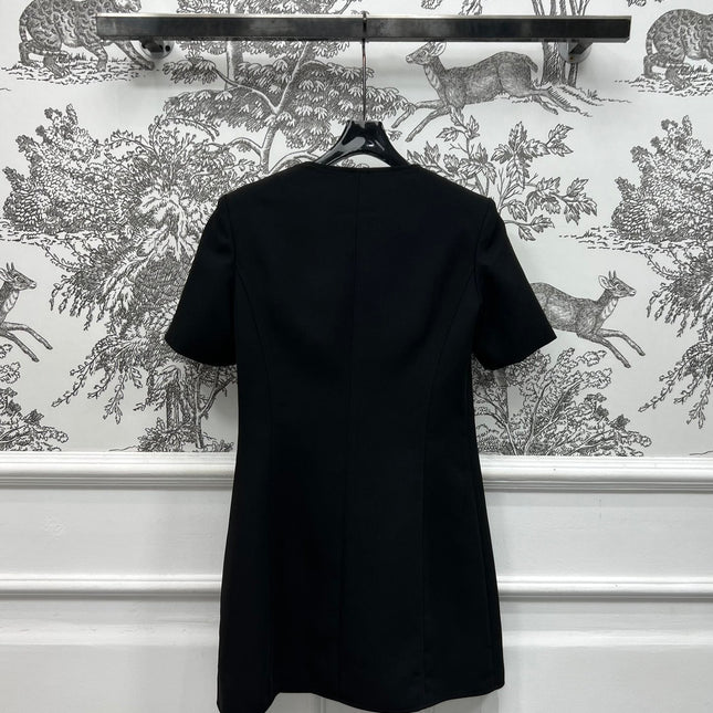 LV 25S ROUND NECK DRESS WITH METAL BUTTONS 262925