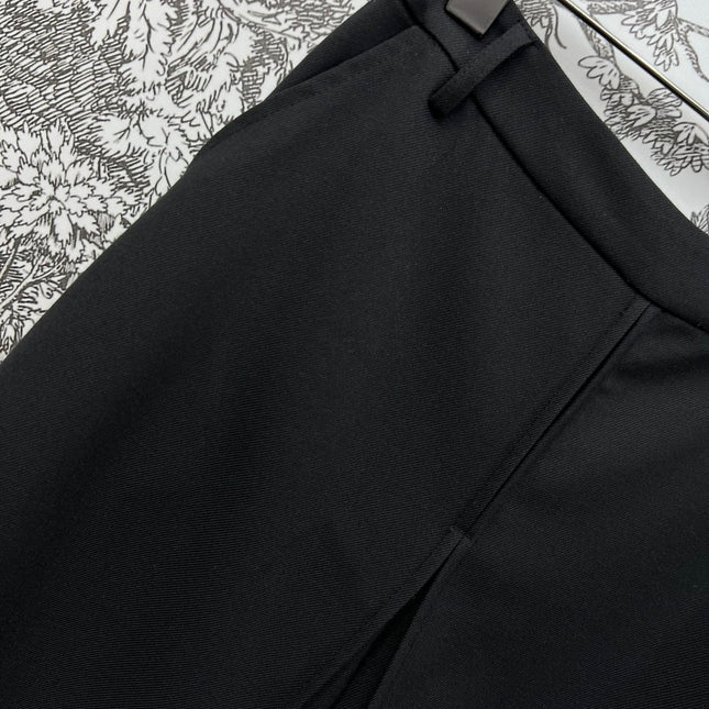 LV 25S HIGH WAIST PLEASED WIDE LEG PANTS 263083