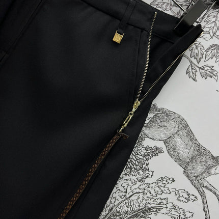 LV 25S HIGH WAIST PLEASED WIDE LEG PANTS 263083