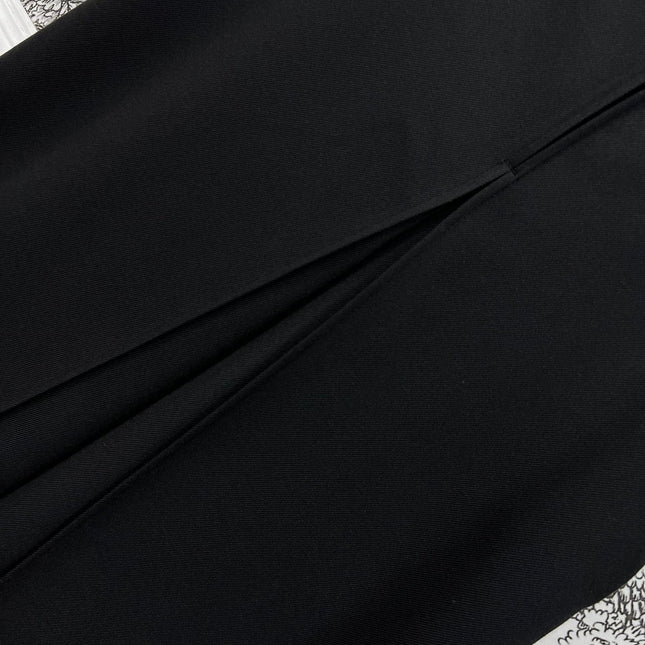 LV 25S HIGH WAIST PLEASED WIDE LEG PANTS 263083