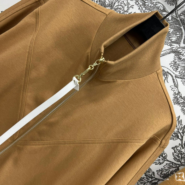 LV 25S ZIPPER JACKET WITH STANDING COLLAR 263107