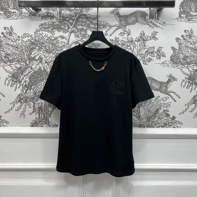 LV 25S SHORT SLEEVE T-SHIRT WITH EMBROIDERED LOGO 263035