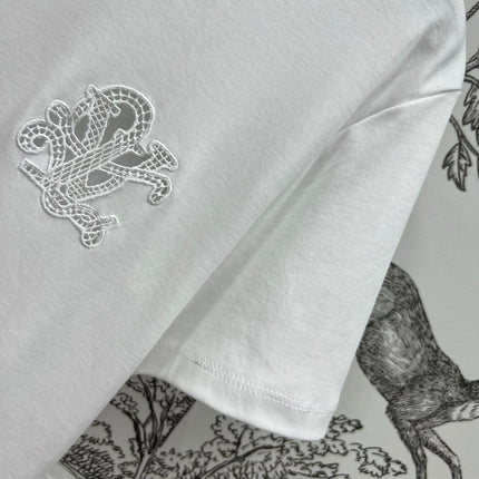 LV 25S SHORT SLEEVE T-SHIRT WITH EMBROIDERED LOGO 263036